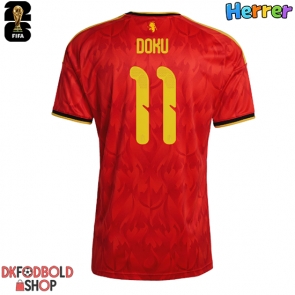 Belgien Jeremy Doku #11 Hjemmebanetrøje VM 2026 Kort ærmer